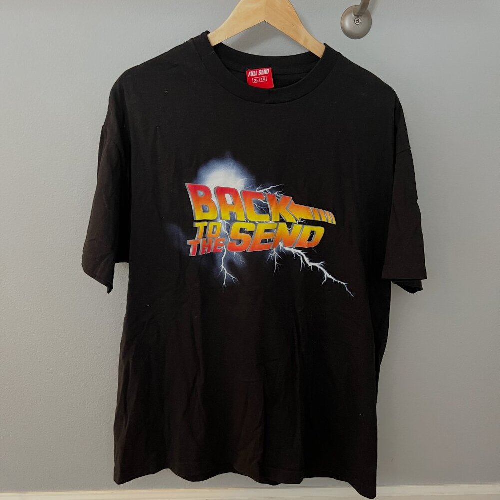 Full Send “Back to the Send” T-Shirt – Black (Men’s XL)